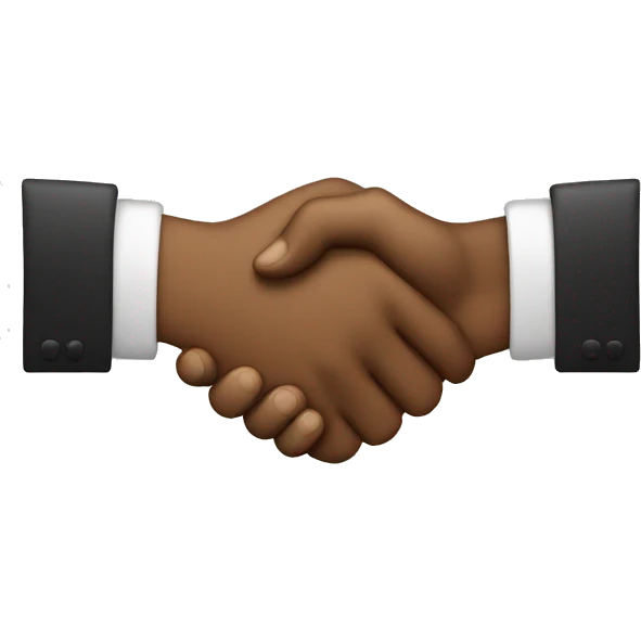 both hands handshake emoji