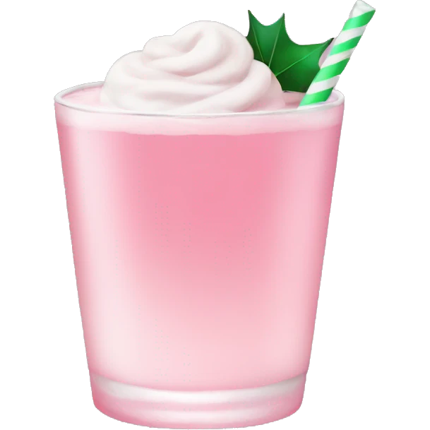 pastel pink christmas christmas drink emoji