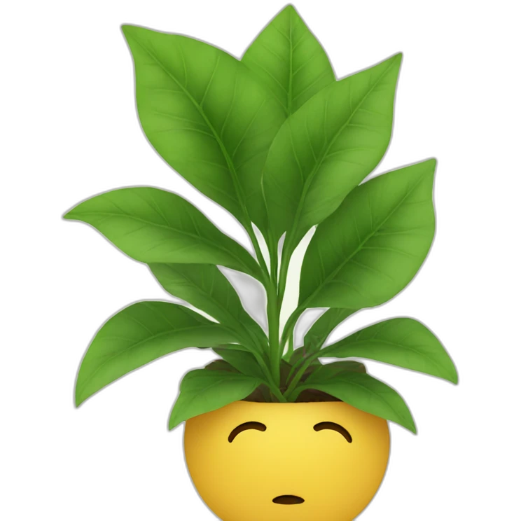 person hiding behind a plant emoji