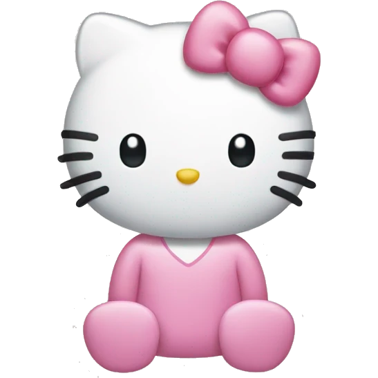 Hello kitty classic iOS emoji style emoji