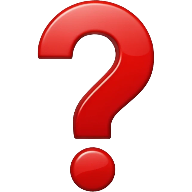 quetion emoji red emoji