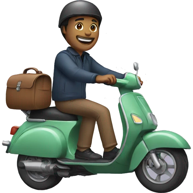 man on a scooter emoji