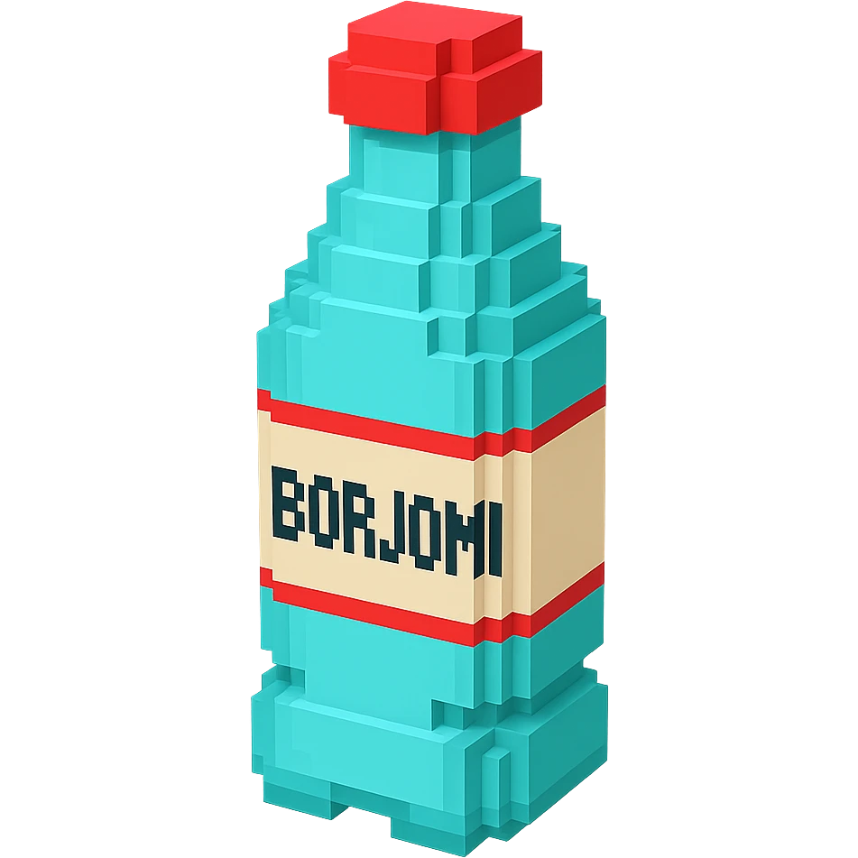 бутылка borjomi, no background emoji