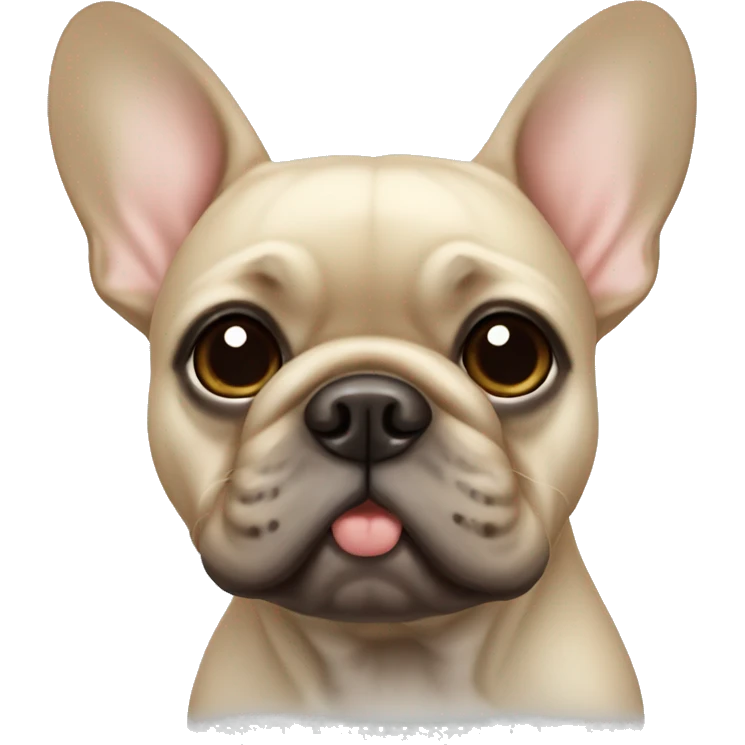 Beige French bulldog  emoji