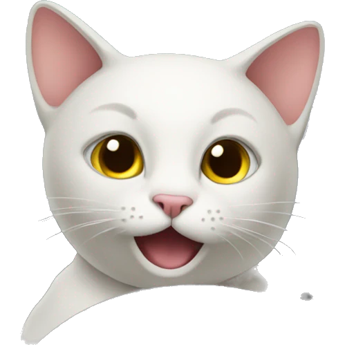 Cat driving a car emoji
