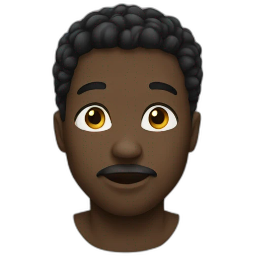 Black guys kiss emoji