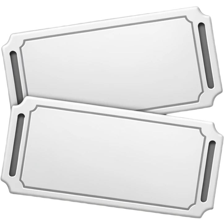 Two white tickets emoji