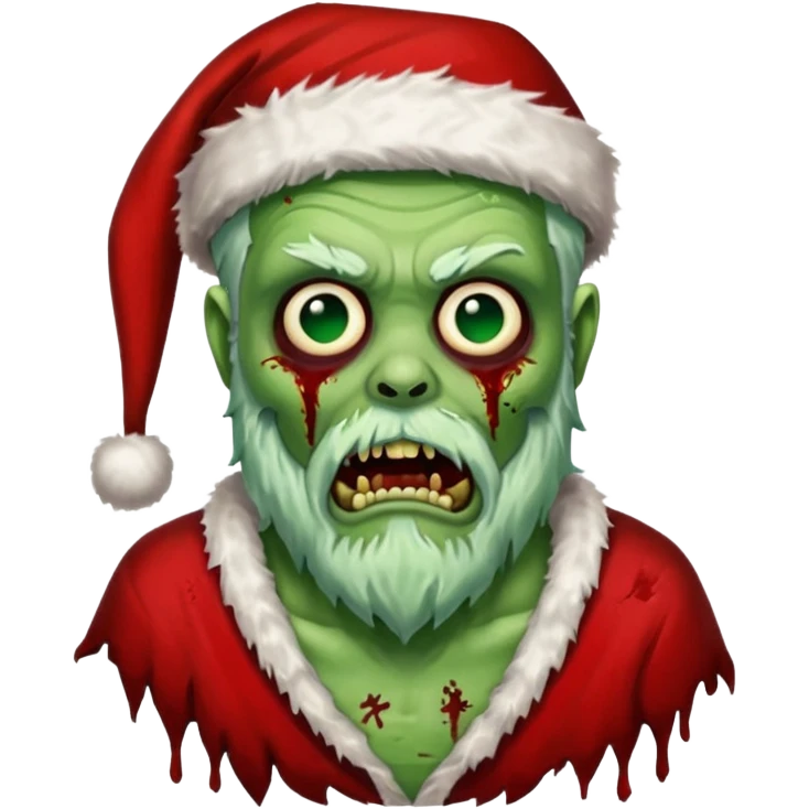 zombi santa emoji