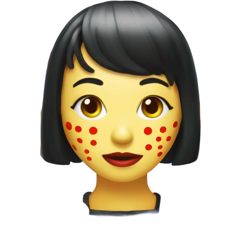 Yayoi Kusama citrouille  emoji