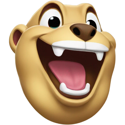 Buc-ees gopher mascot laughing emoji
