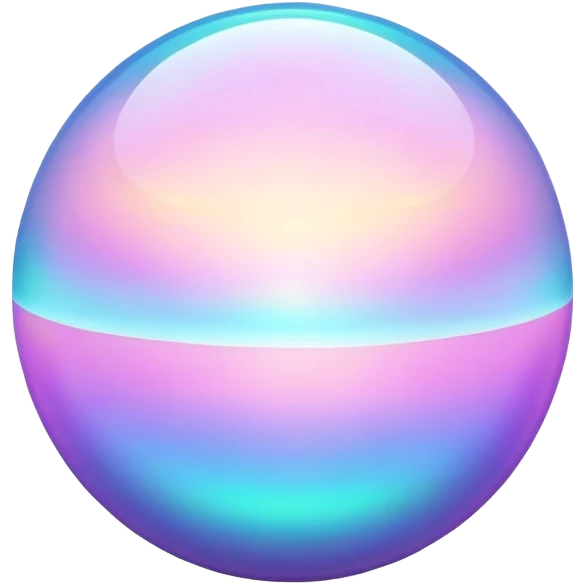 Elegant floating orb with subtle style essence waves, inspirational energy aura, minimalist glow emoji