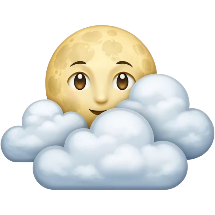 moon with clouds emoji
