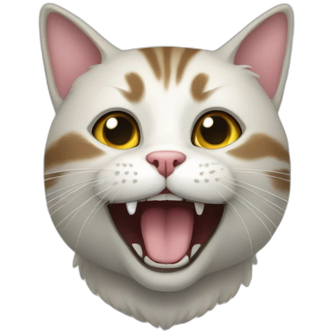 Cat helmeth happy emoji