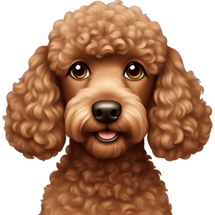 brown poodle emoji