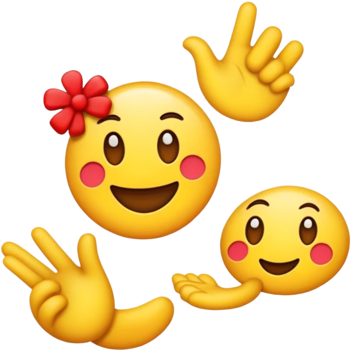 Napisi znakovnim jezikom slova V O L I M T E koristeci emojie emoji