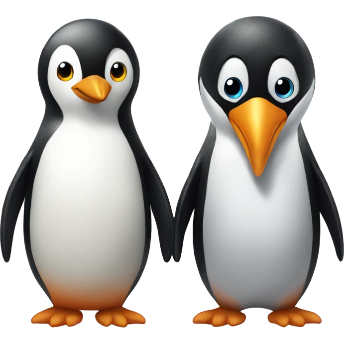 penguin and penguin emoji