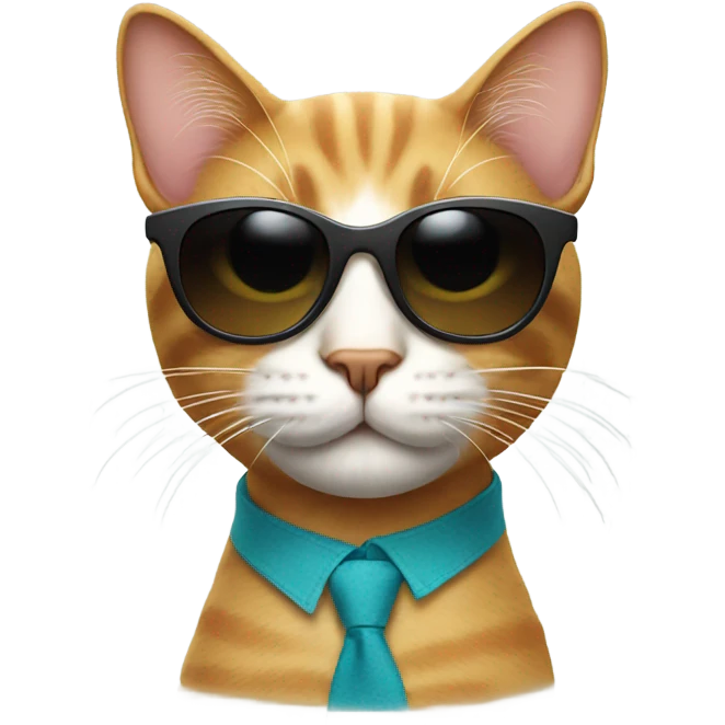 Cat with sunglasses emoji