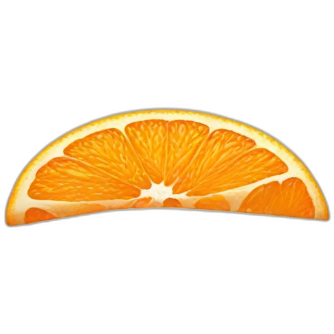 half orange emoji