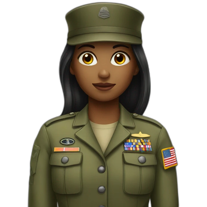 A girl in the army  emoji