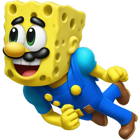 Super mario Spongebob   emoji