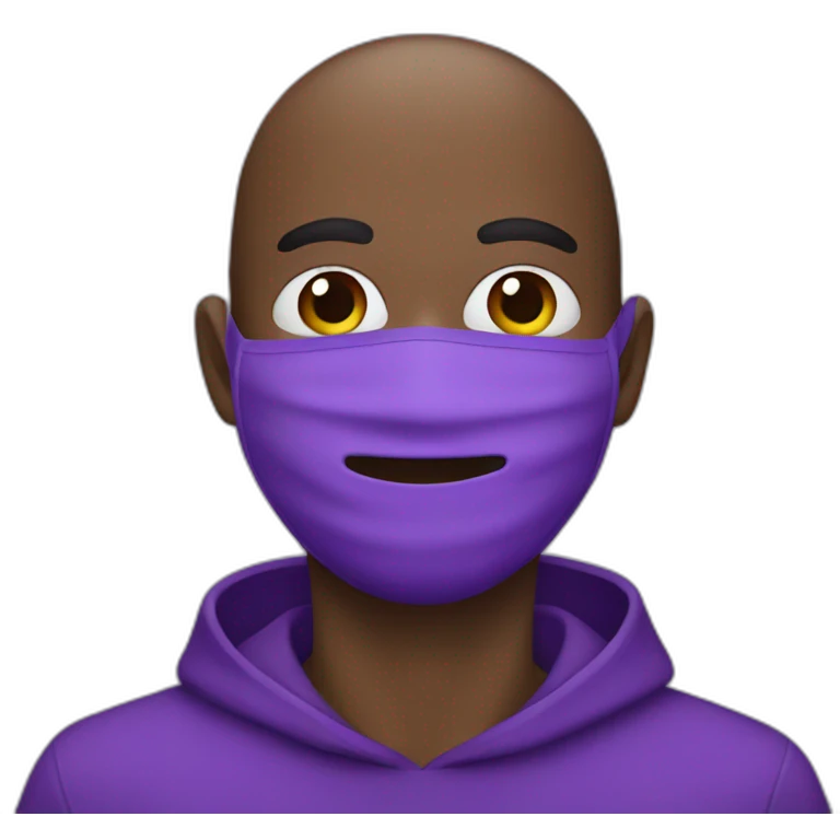 mask guy in purple emoji