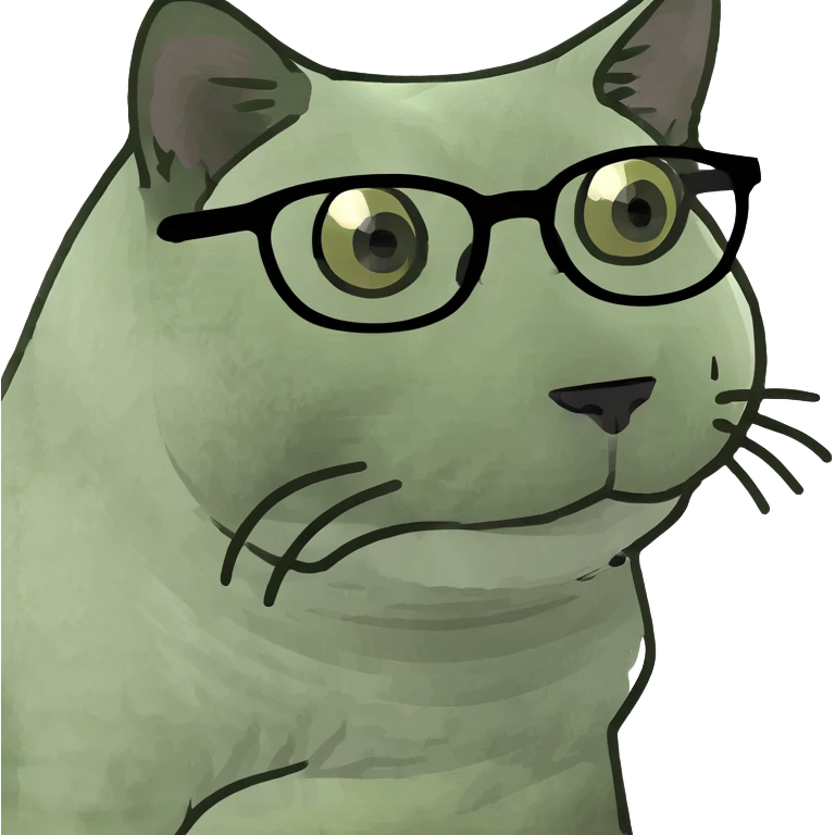 Glasses on a cat  emoji