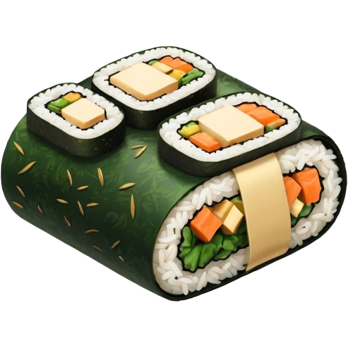 tofu kimbap roll front emoji
