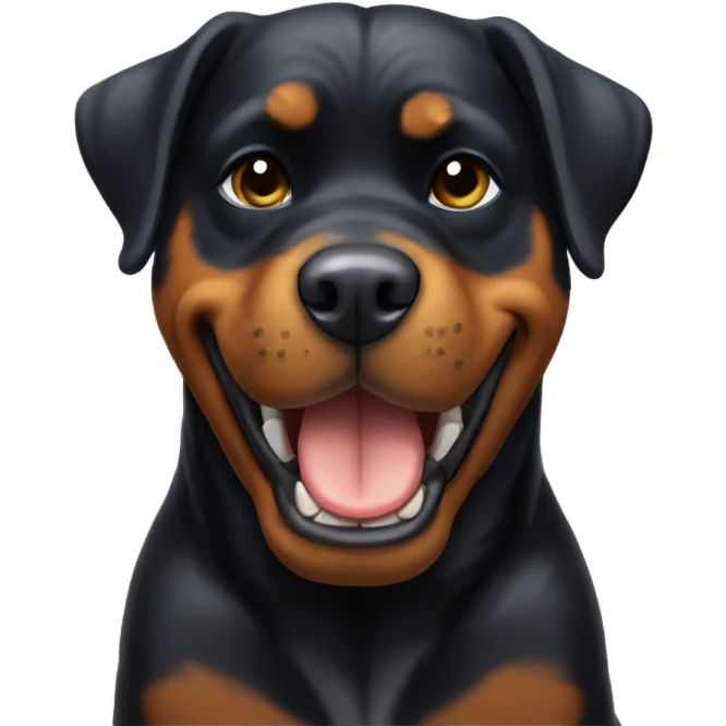 Rottweiler giving thumbs up emoji