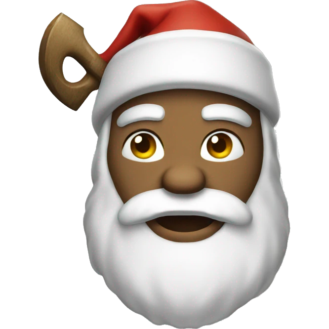 Santa Clause with axe  emoji