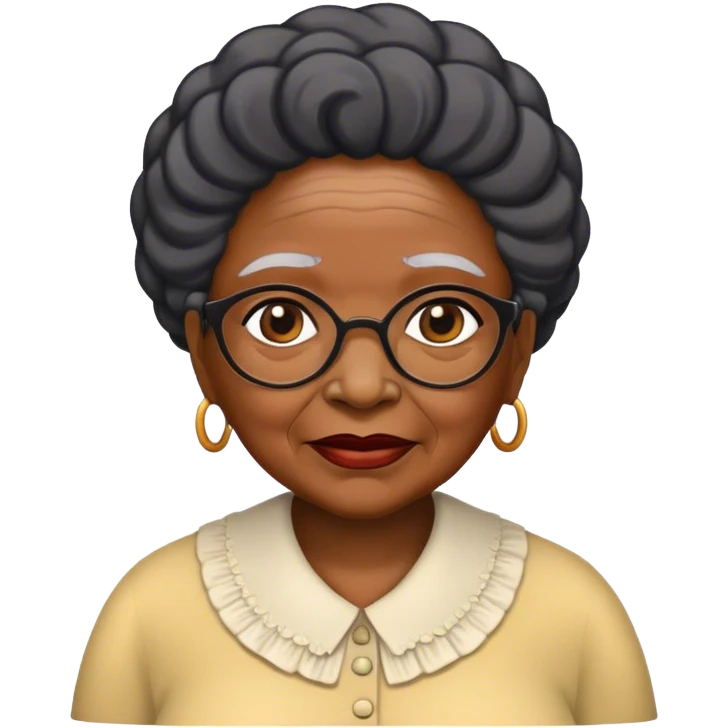 Old black woman emoji