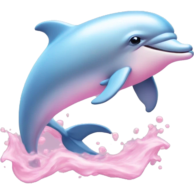 Pastel-pink-colors-dolphin emoji