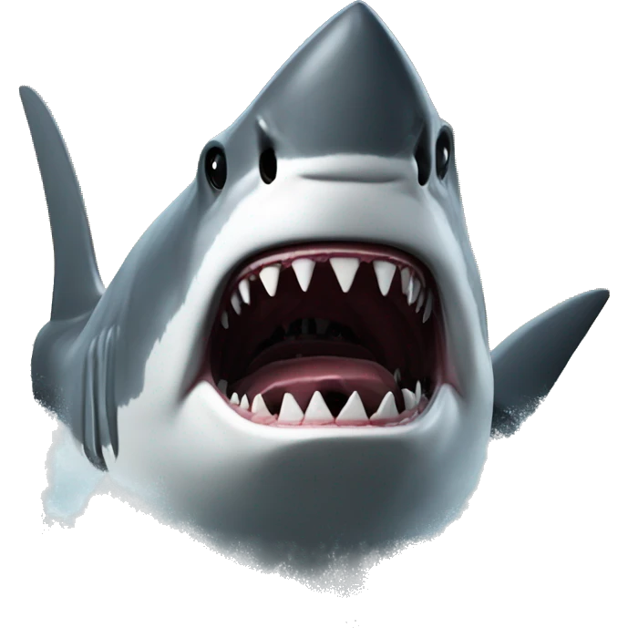 Mega shark crushing warships emoji
