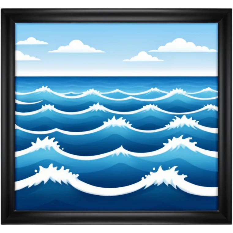 Scientific artistic pic of a see emoji