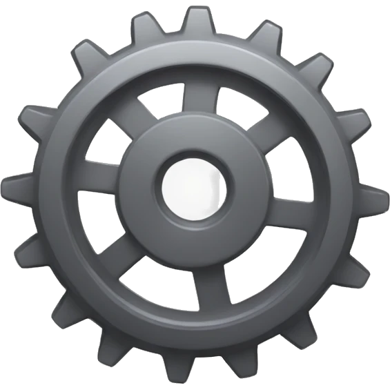 grinding gear with check mark emoji