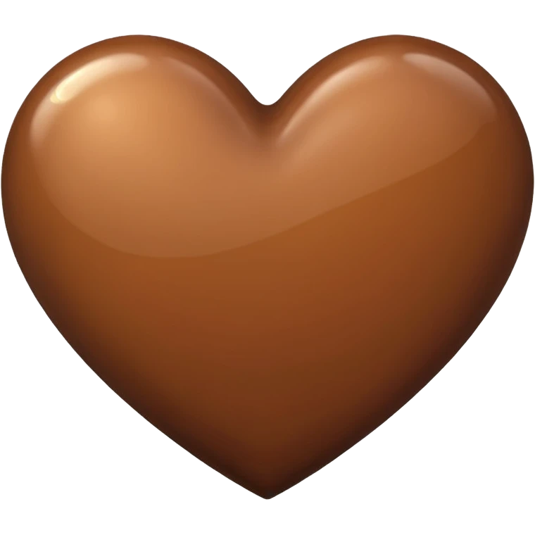 Коричневое сердце emoji