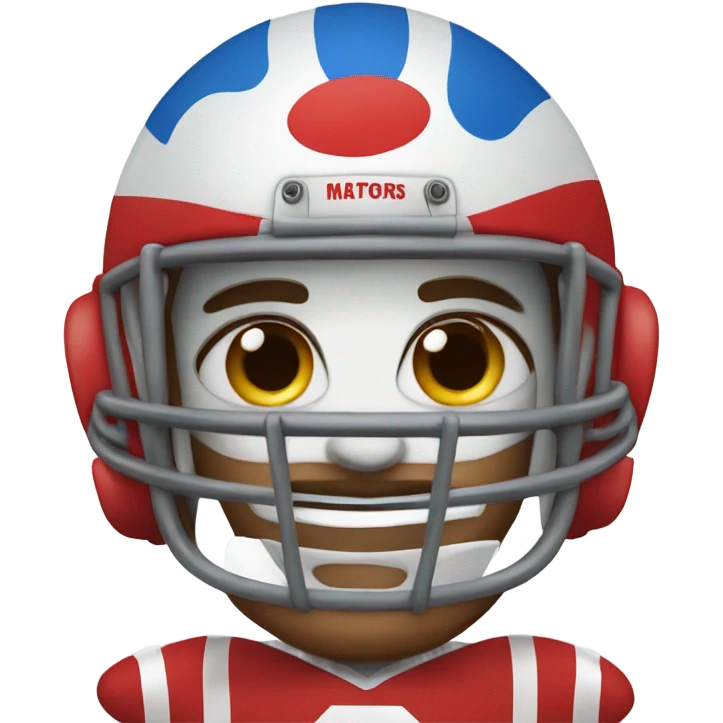 Clown in football pads emoji