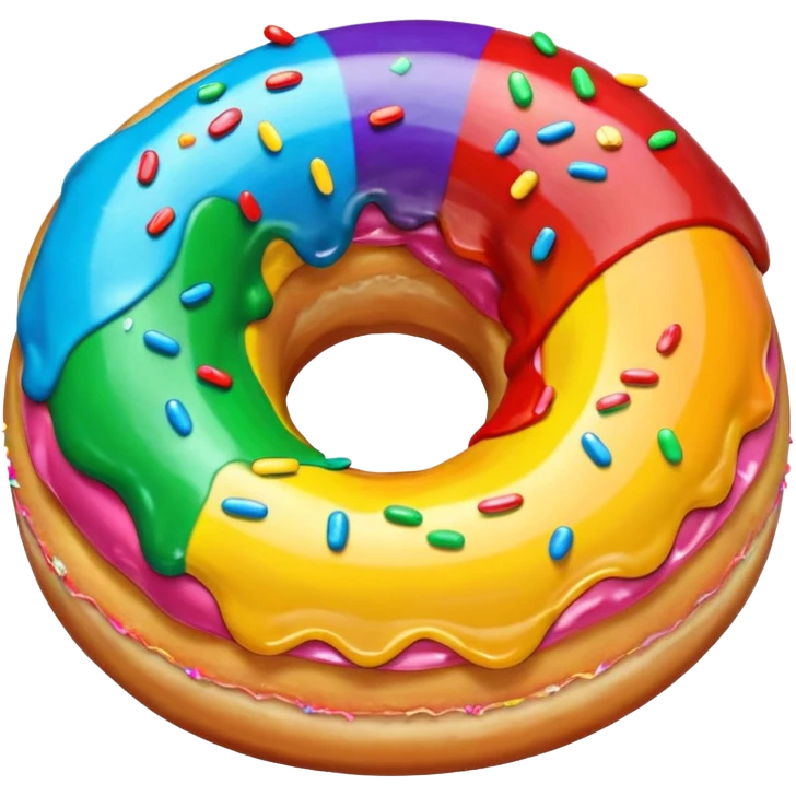 amazing rainbow donut emoji