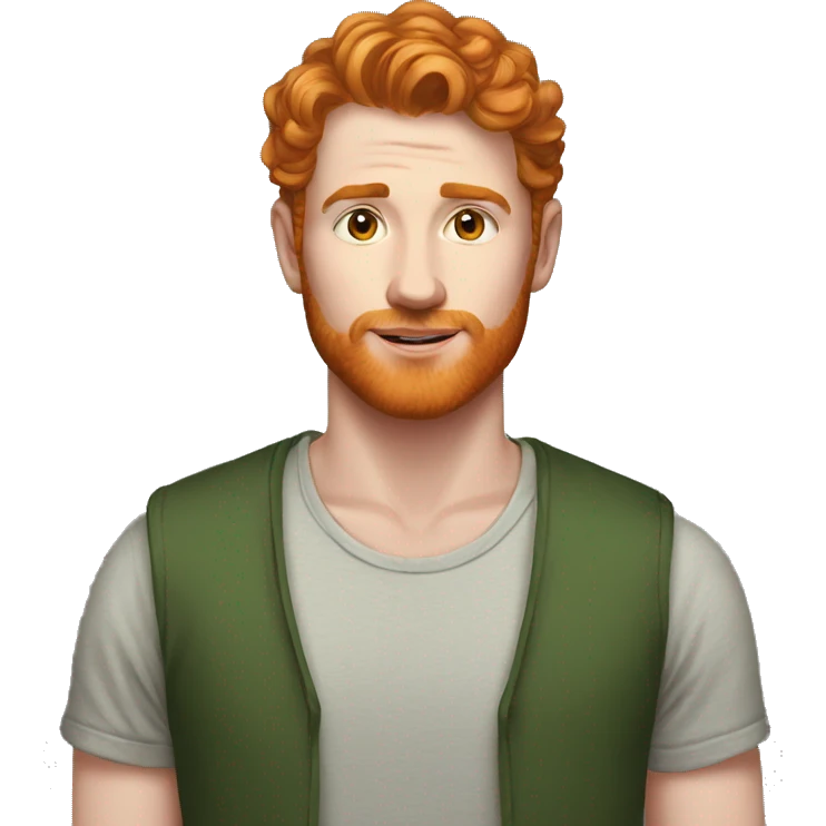 Portrait, Irish Male, 34, Ginger, Kieran emoji