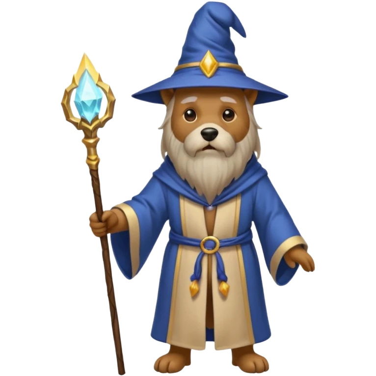 Dog wizard emoji