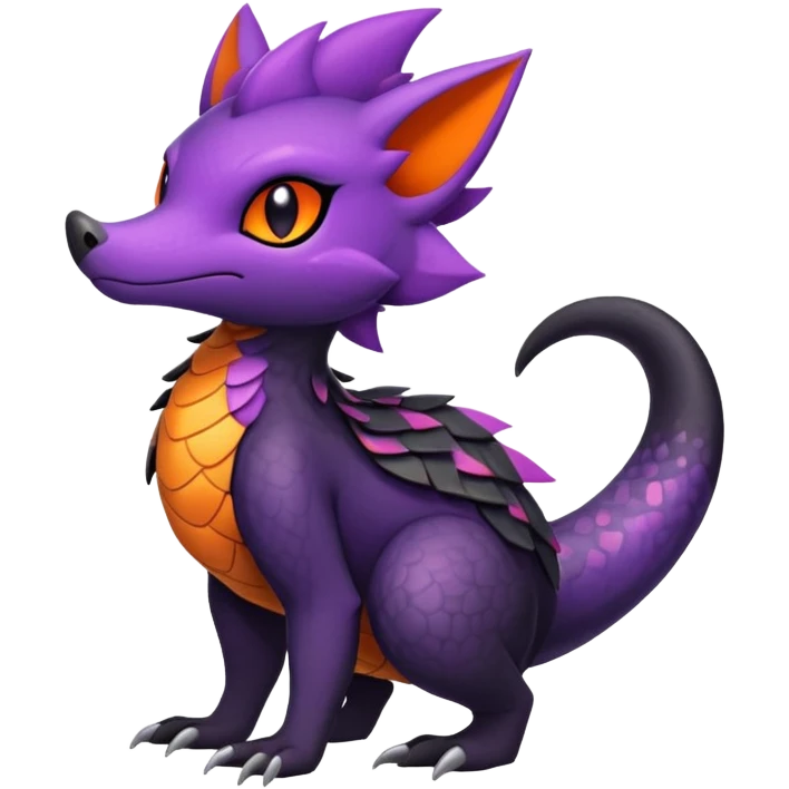 Salandit-Zorua-Noibat-hybrid (full body) emoji