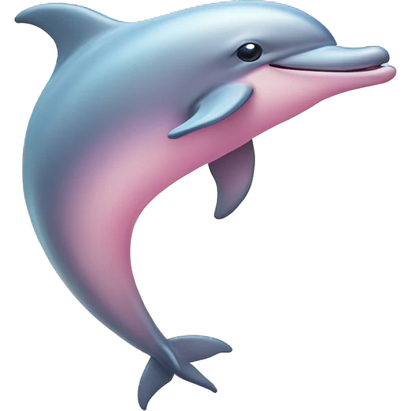 Pastel-pink-colors-dolphin emoji