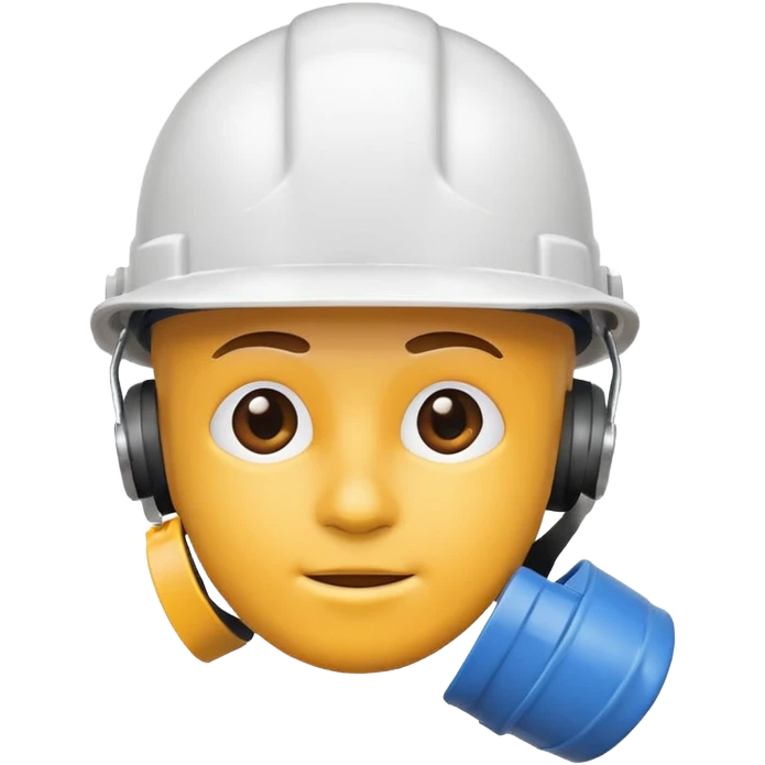 hard hat white emoji