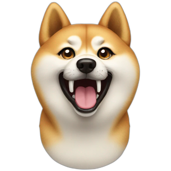 shiba-white-dog-stupid-grin emoji
