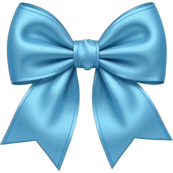 light blue bow emoji
