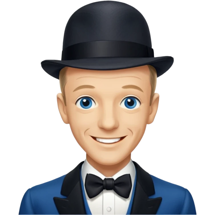 Fred Astaire with blue eyes emoji