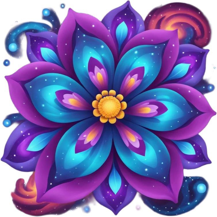 Nebulae flower emoji