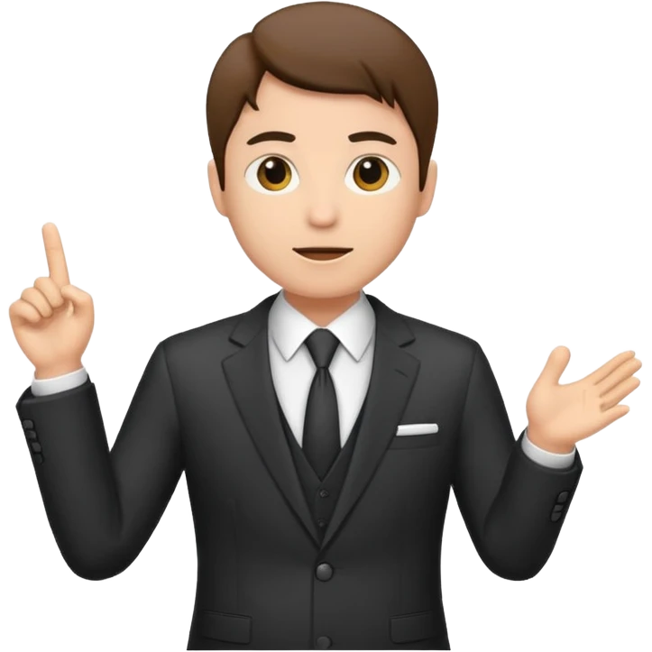 a speaker at an event emoji