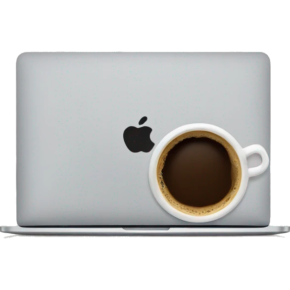 MacBook and coffee emoji