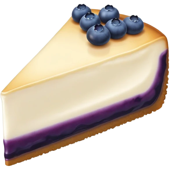 Blueberry cheesecake slice emoji