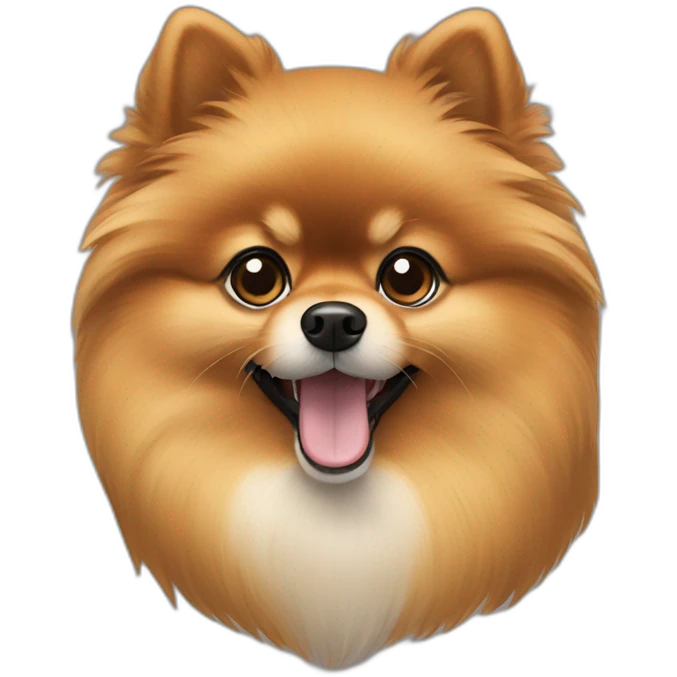 black and tan pomeranian emoji